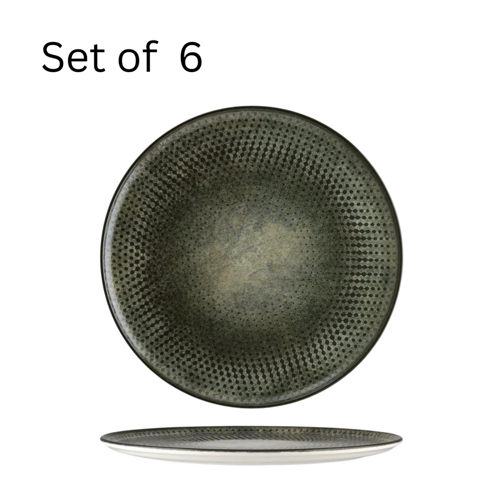 Bonna Lenta Olive Round Flat Platter (320x25mm)