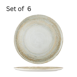 Bonna Patera Round Flat Platter 320x25mm. Extra large, round platter with a flat surface, ideal for serving hors d'oeuvres, cheeses, desserts, or other shareable items. Inspired by golden beaches, the Patera collection offers a touch of elegance for any occasion.