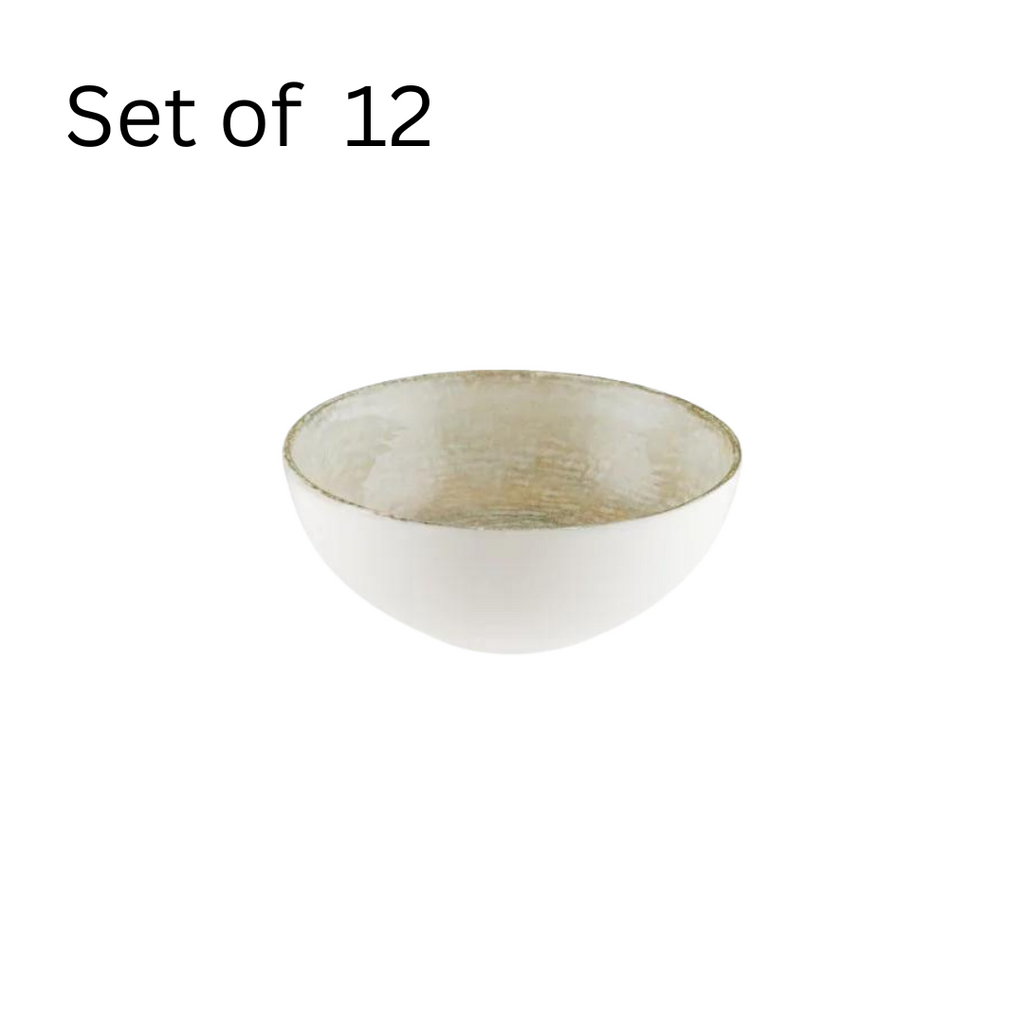 BONNA PATERA ROUND DEEP BOWL 130x60mm - A stunning deep bowl inspired by golden beaches, perfect for adding a mystical touch to your food presentation.