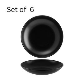 BONNA NOTTE RND FLARED BOWL 250mm, 1300ml. Large, black porcelain bowl with a flared design, ideal for serving salads, pasta dishes, or big portions. Inspired by the night sky collection.