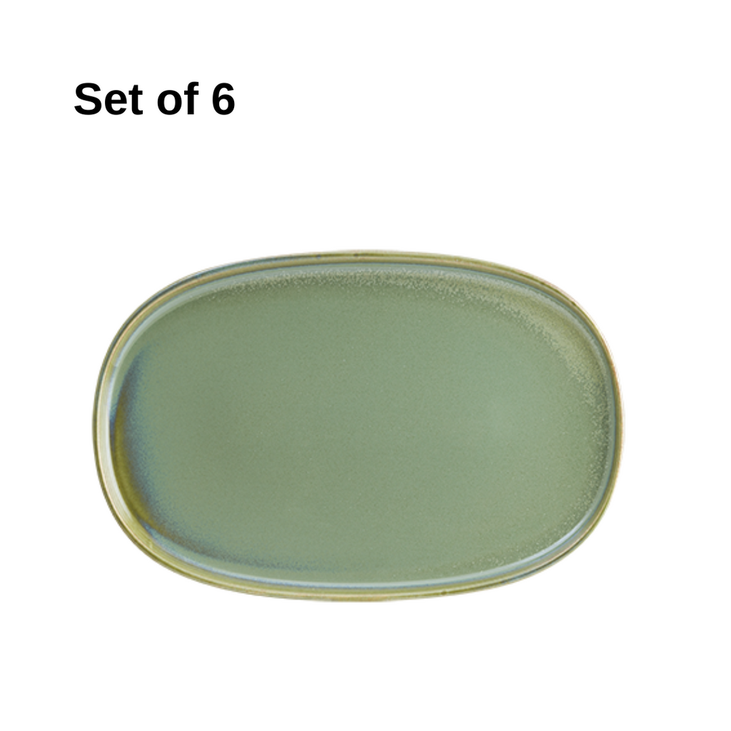 BONNA SAGE HYGGE OVAL PLATTER 340x230x18mm (SAGHYG34OV) (Set of 6 )