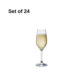 BORMIOLI ROCCO RESTAURANT FLUTE 240ml CLEAR (1.96141) (Set of 24 )