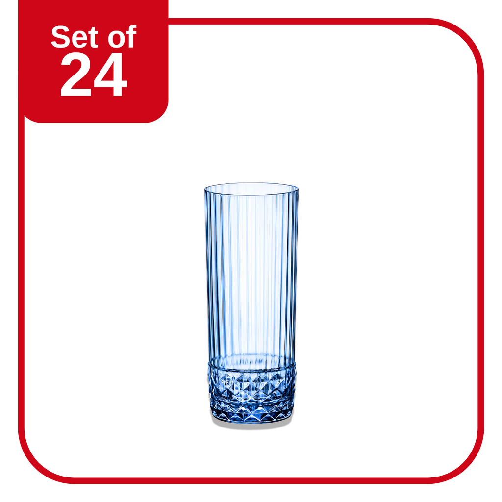 AMERICA 20 LONG DRINK 400ml SAPPHIRE BLUE (1.22158) (Set of 24 )