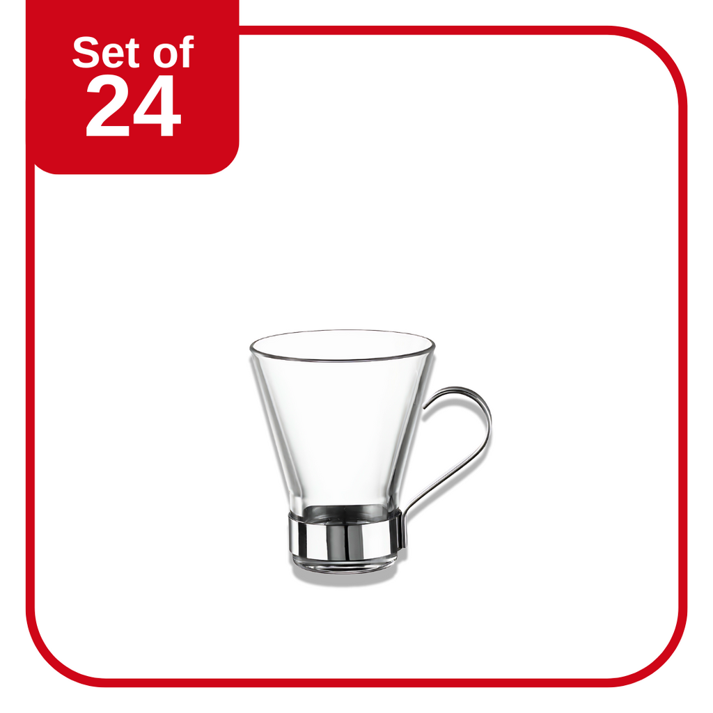 BORMIOLI ROCCO YPSILON CAPPUCCINO 220ml CLEAR (4.30410) (Set of 24 )