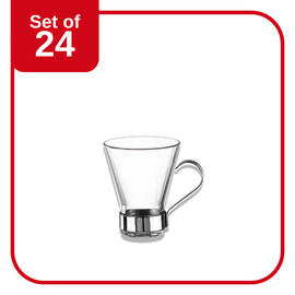 BORMIOLI ROCCO YPSILON CAPPUCCINO 220ml CLEAR (4.30410) (Set of 24 )