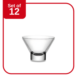 BORMIOLI ROCCO YPSILON DESSERT BOWL 380ml CLEAR (3.40750) (Set of 12 )