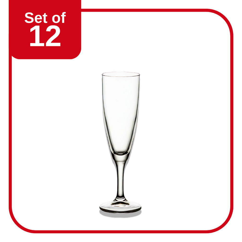 BORMIOLI ROCCO PROSECCO FLUTE 150ml CLEAR (1.93110) (Set of 12 )