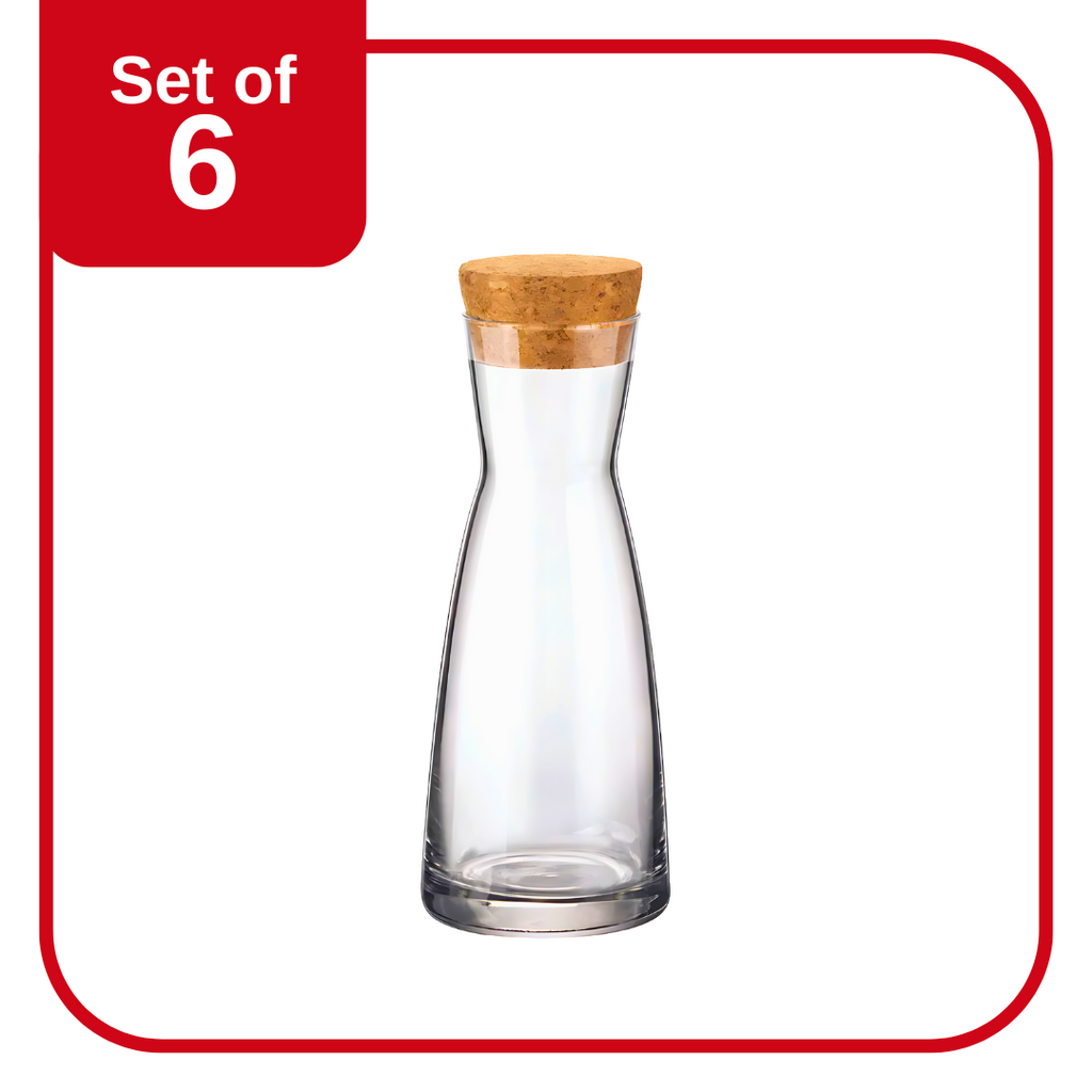 YPSILON-CARAFE WITH CORK LID 415ml (1.25081MSA) (Set of 6 )