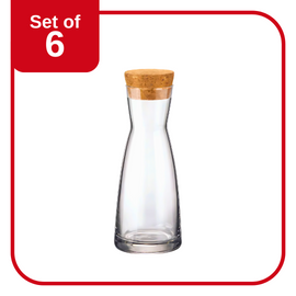 YPSILON-CARAFE WITH CORK LID 415ml (1.25081MSA) (Set of 6 )