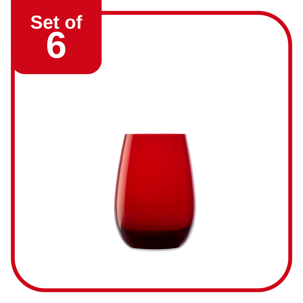 Stolzle Elements Tumbler Red 465ml | King of Knives Australia