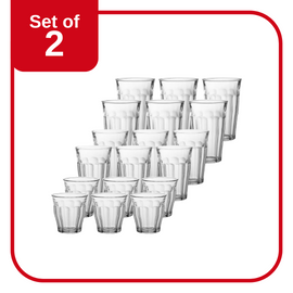 DURALEX PICARDIE TUMBLER SET 18pc CLEAR (9032AS18)