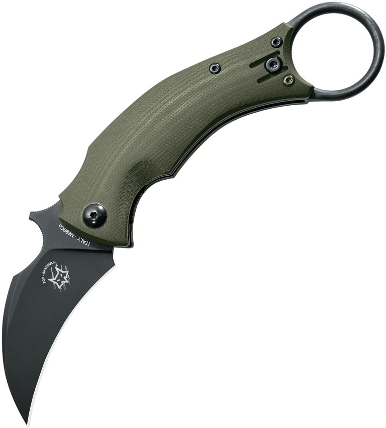 Bastinelli Creations Black Bird Linerlock OD Green