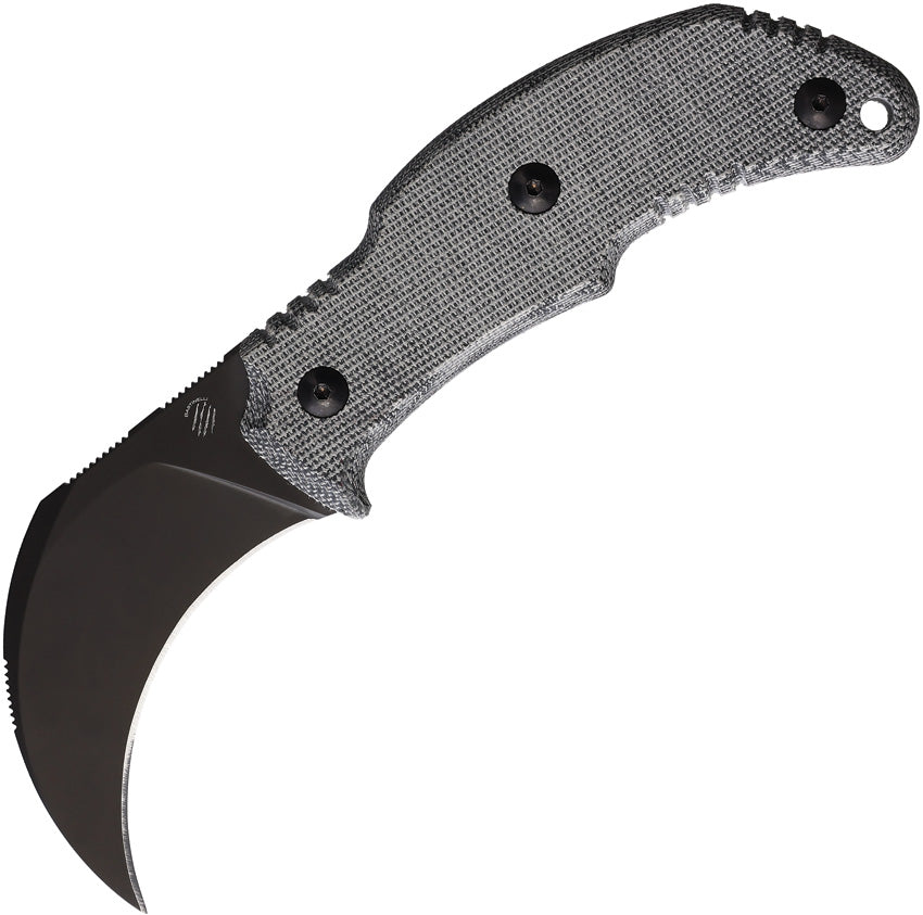 Bastinelli Creations The Primal Fixed Blade Black