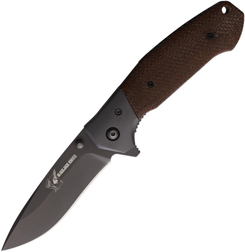 BlackJack Linerlock Brown Micarta