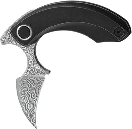 Bestech Knives Strelit Framelock Damascus/Blk