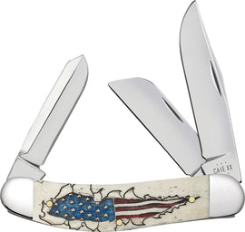 Case Cutlery Sowbelly Nat Bone Flag