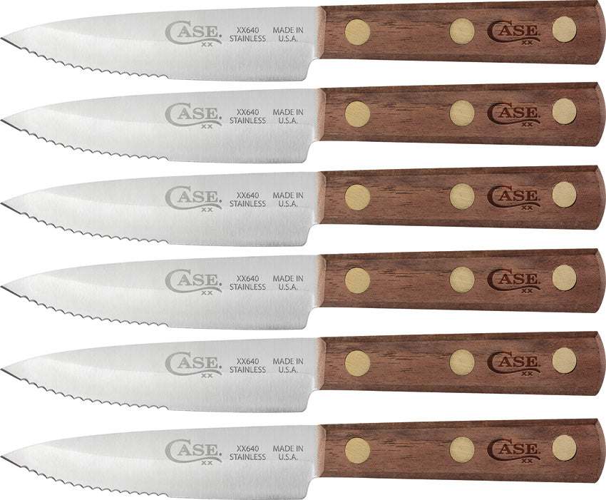 Case Cutlery Steak Knife Set Walnut