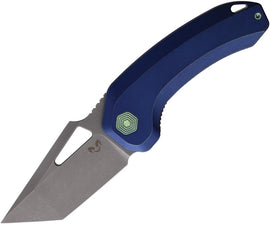 Damned Designs Oni XL Linerlock Blue Ti