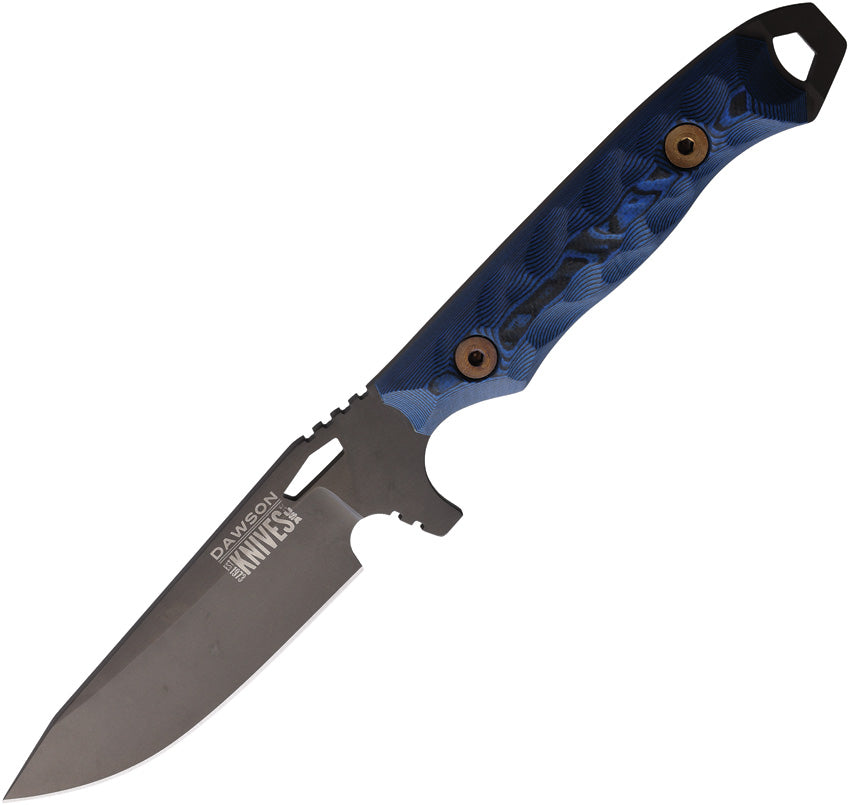 Dawson Knives Outcast Fixed Blade Blk/Blu