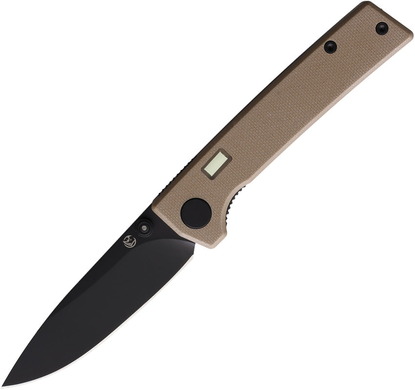 Glow Rhino Fermi Linerlock Black/Tan