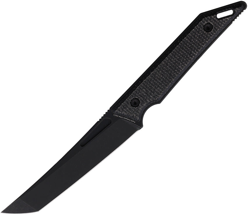 Hoback Knives Goliath Fixed Black Micarta