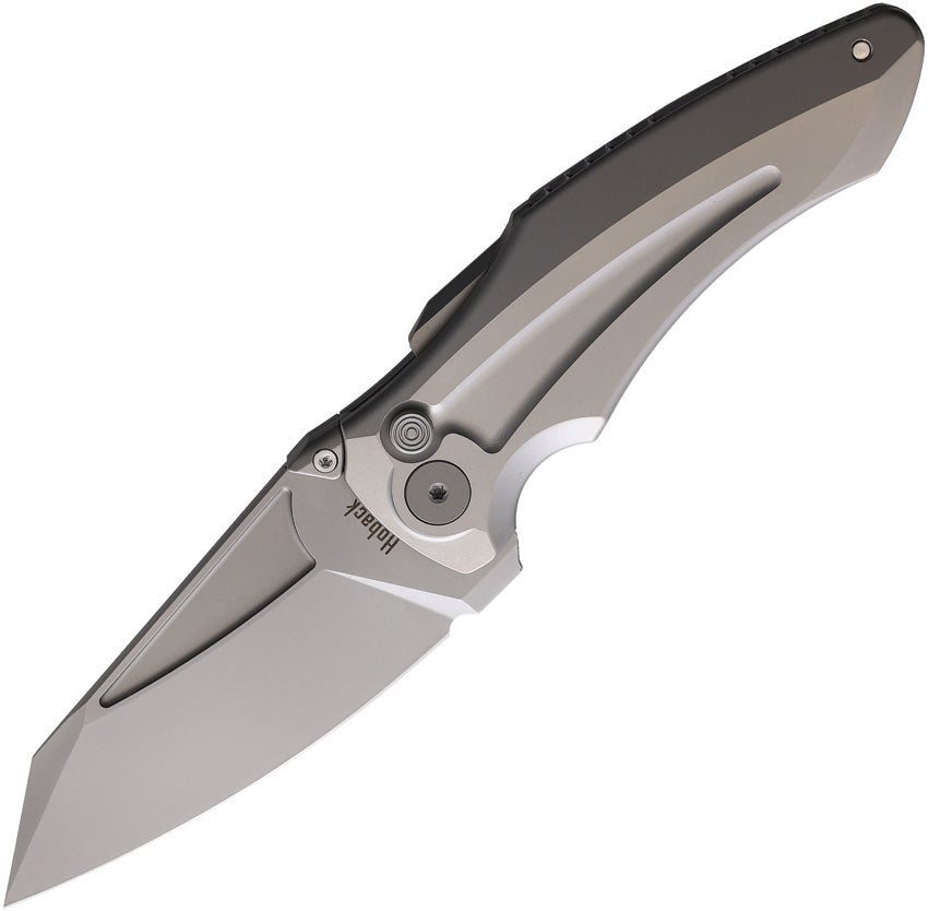 Hoback Knives Sumo Button Lock Light Gray