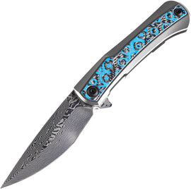 Kansept Knives Kratos Framelock Blue Rose