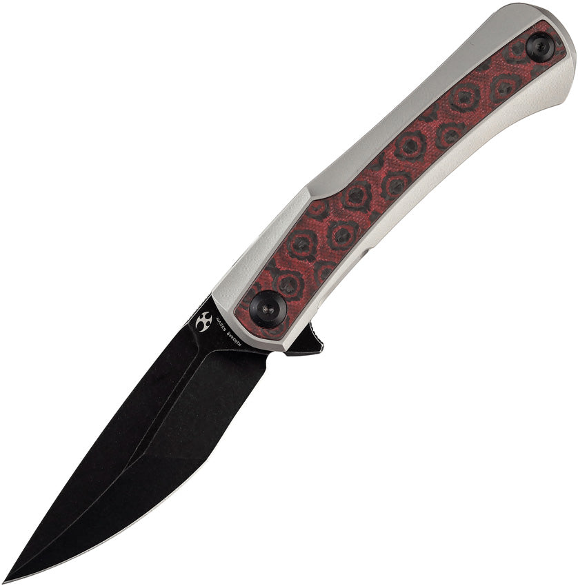 Kansept Knives Kratos Framelock Red/Blk CF