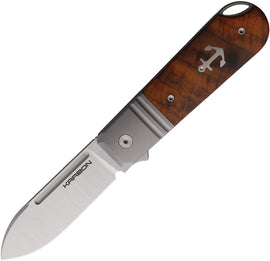 KARBON Ahoy Framelock Ironwood