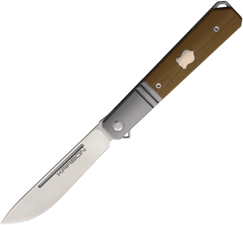 KARBON Flatline Framelock Tan G10