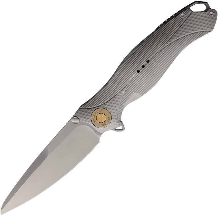 KARBON Buck Horn Linerlock Gray Al