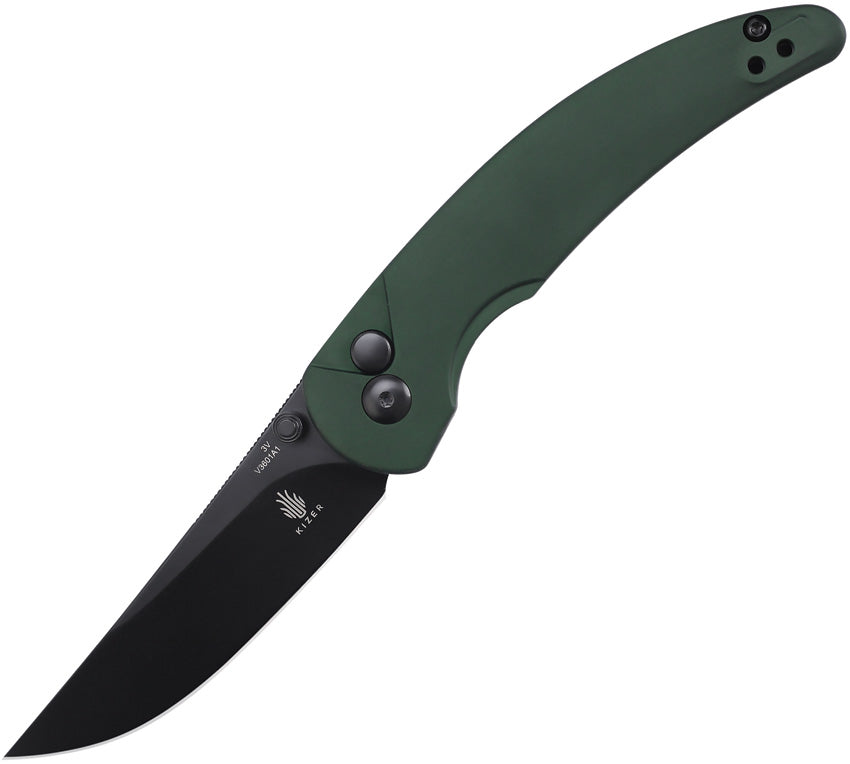 Kizer Cutlery Chili Pepper Button Lock