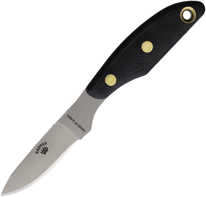 Knives Of Alaska Badger Fixed Blade Blk SG