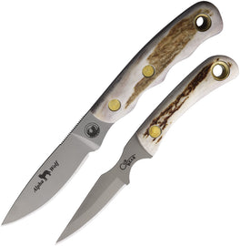 Knives Of Alaska Alpha Wolf/Cub Combo Stag