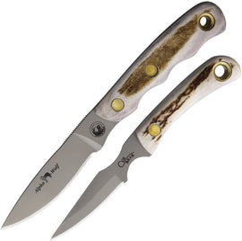 Knives Of Alaska Alpha Wolf/Cub Combo Stag