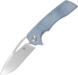 Kansept Knives Kryo Framelock Blue Micarta