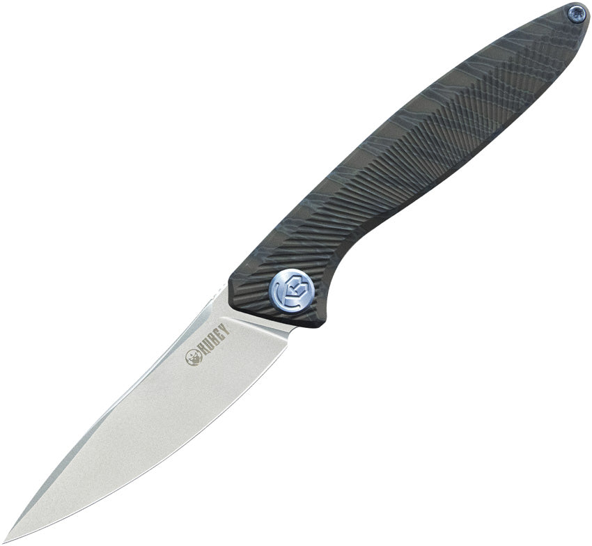 Kubey Pike Linerlock Flamed Ti