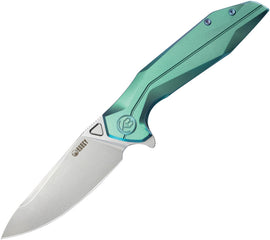 Kubey Nova Framelock Green Titanium