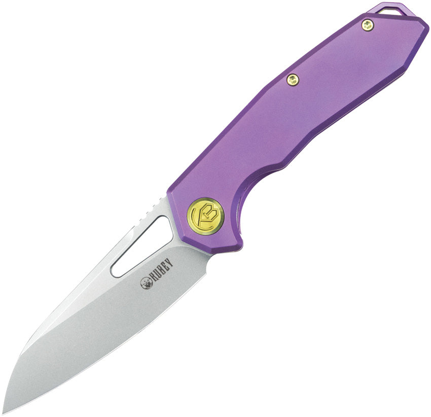 Kubey Vagrant Framelock Purple Ti