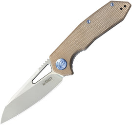 Kubey Vagrant Linerlock Tan Micar