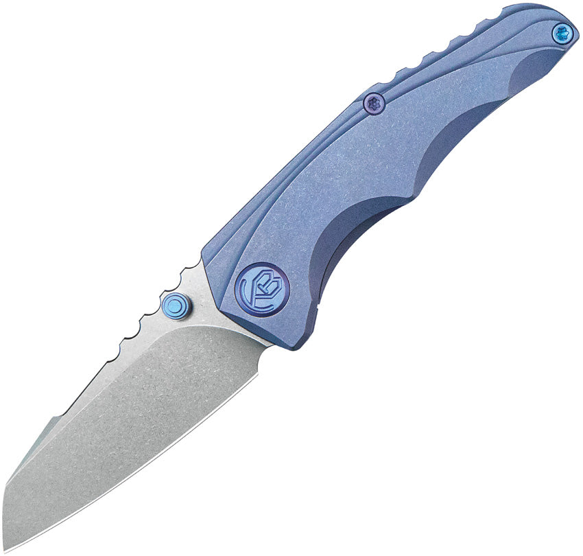 Kubey Steeltle M390 Blue Titanium