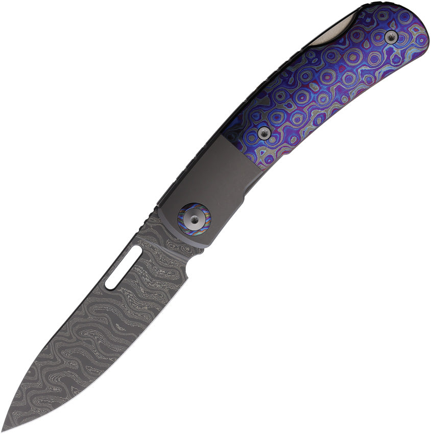 Maxace Beetle 2 Lockback Damascus