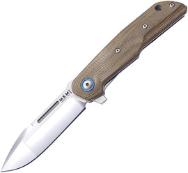 MKM-Maniago Knife Makers Clap Linerlock Green Micarta