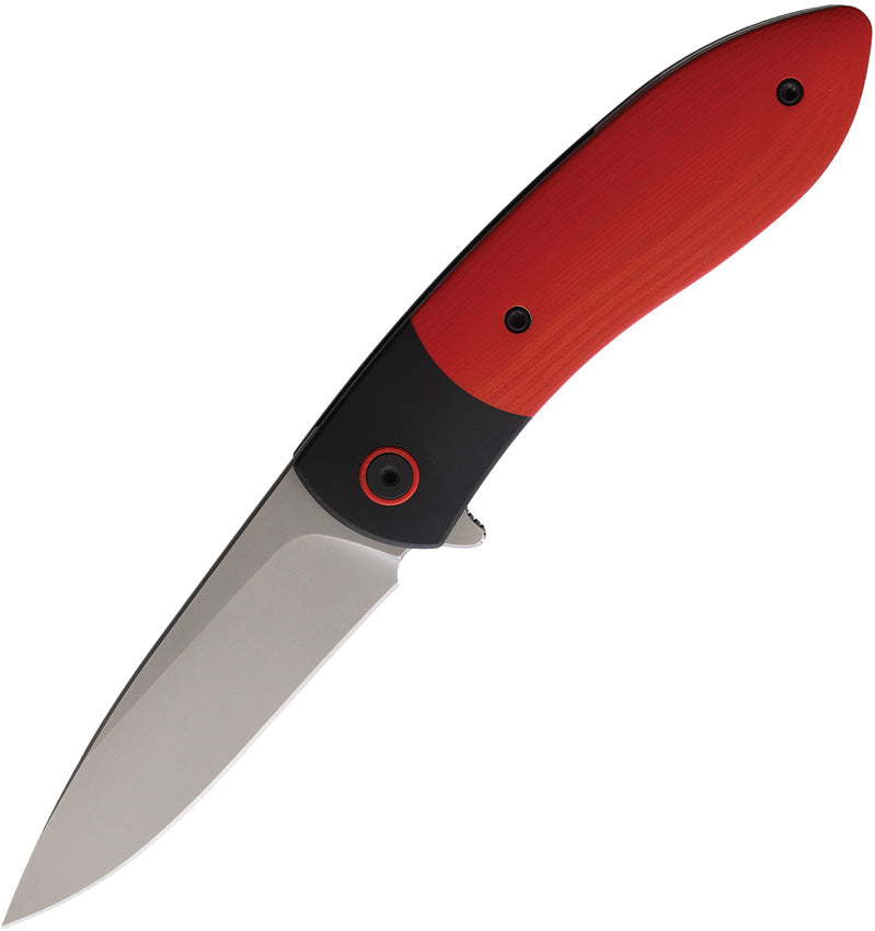 Ohlone Knives Butron Framelock Red and Black