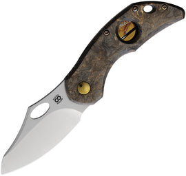 Olamic Cutlery Busker Framelock Gold CF