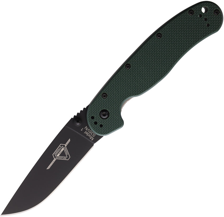 Ontario RAT 1 Linerlock Green G10