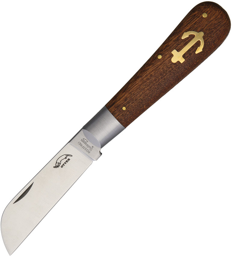 OTTER-Messer Large Anchor Knife Sapeli Wood