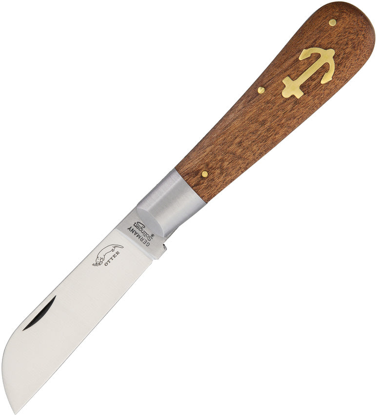 OTTER-Messer Large Anchor Knife Sapeli Wood