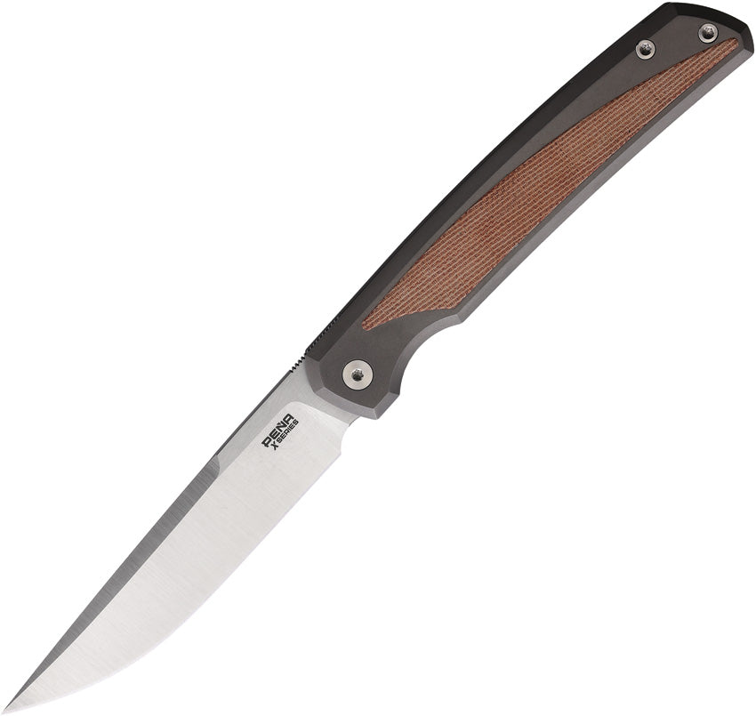 Pena Knives Sicario Framelock Brown Mic