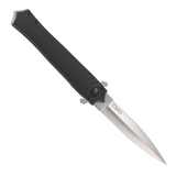 CRKT Xolotl Linerlock Pocket Knife with 3.63" Satin Finish Stainless Steel Spear Point Blade and Black G10 Handle